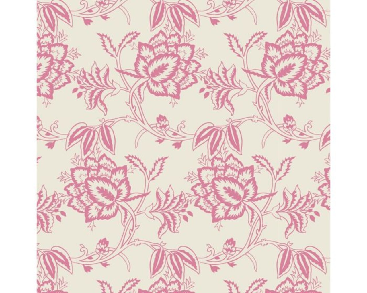 Paris Pink Floral White Cotton Fabric by The Yard | By the Yard | Sewing and Crafting | 44 inches wide